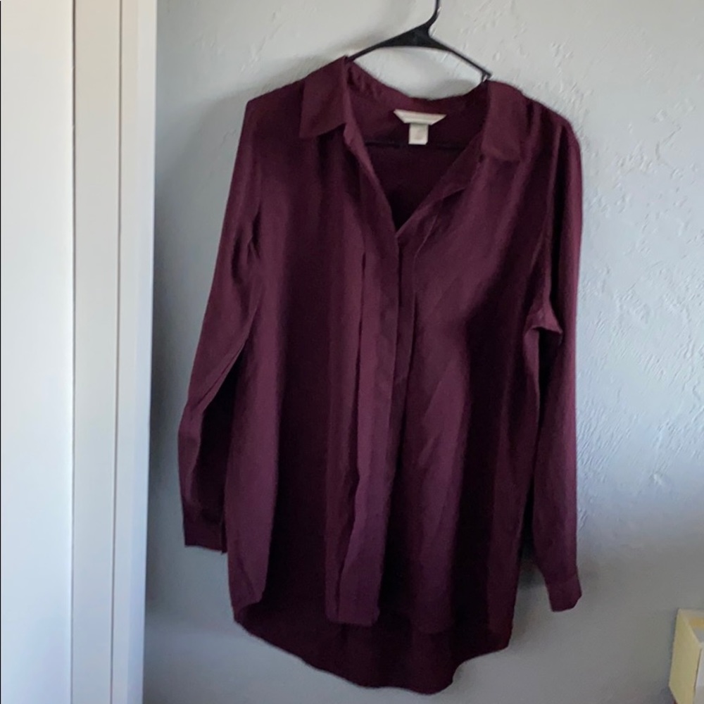 Long sleeve work blouse